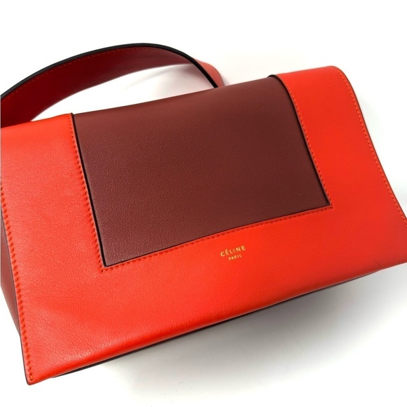 Celine Phoebe Philo Red Frame Box Crossbody Bag – Iconic Structured Leather - Picture 2 of 11